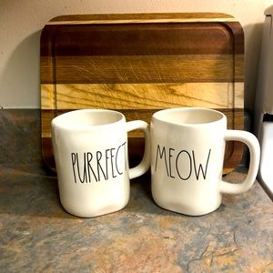Rae Dunn matching coffee mug set